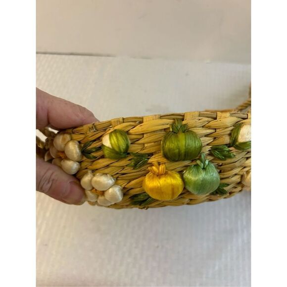 3 Wicker natural bowl nesting baskets 3D vegetables - Picture 4 of 10